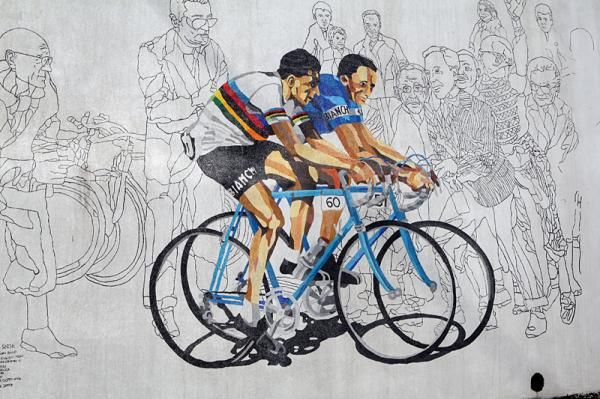 An artists impression of Coppi