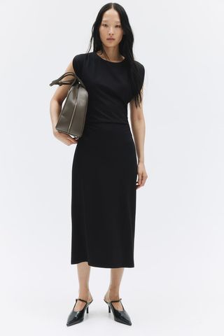 Boat-Neck Jersey Dress