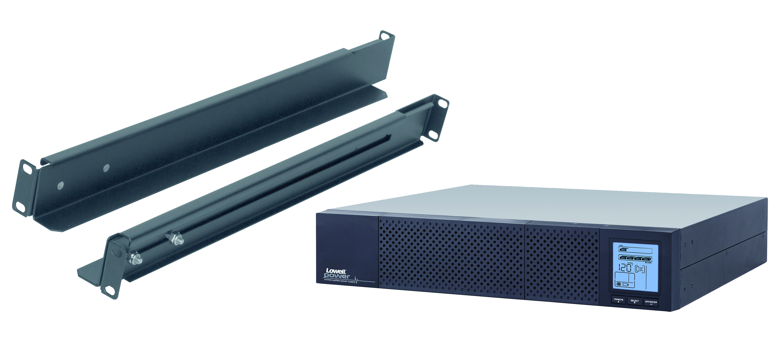 Lowell Debuts Rackmount UPS with Four-Point Rail Kit