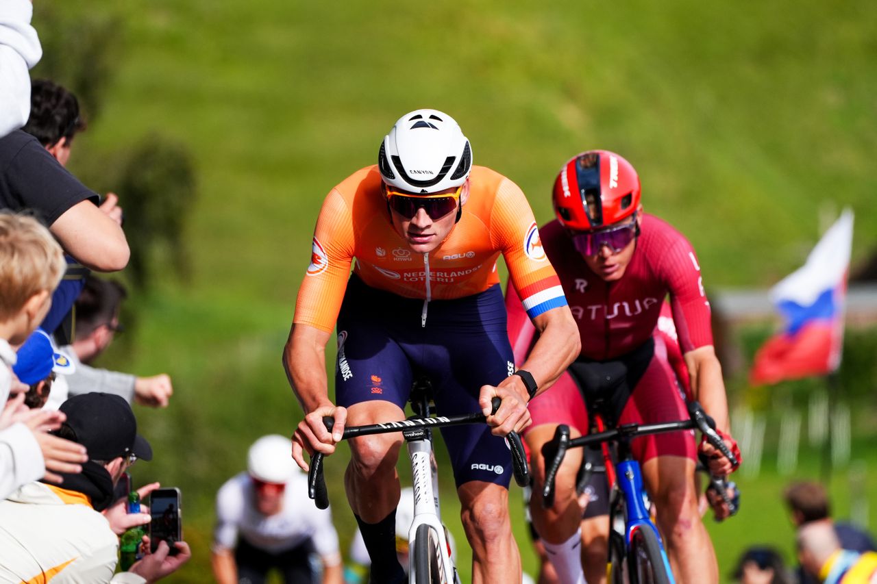 mathieu van der poel and toms skujins at the World Championships