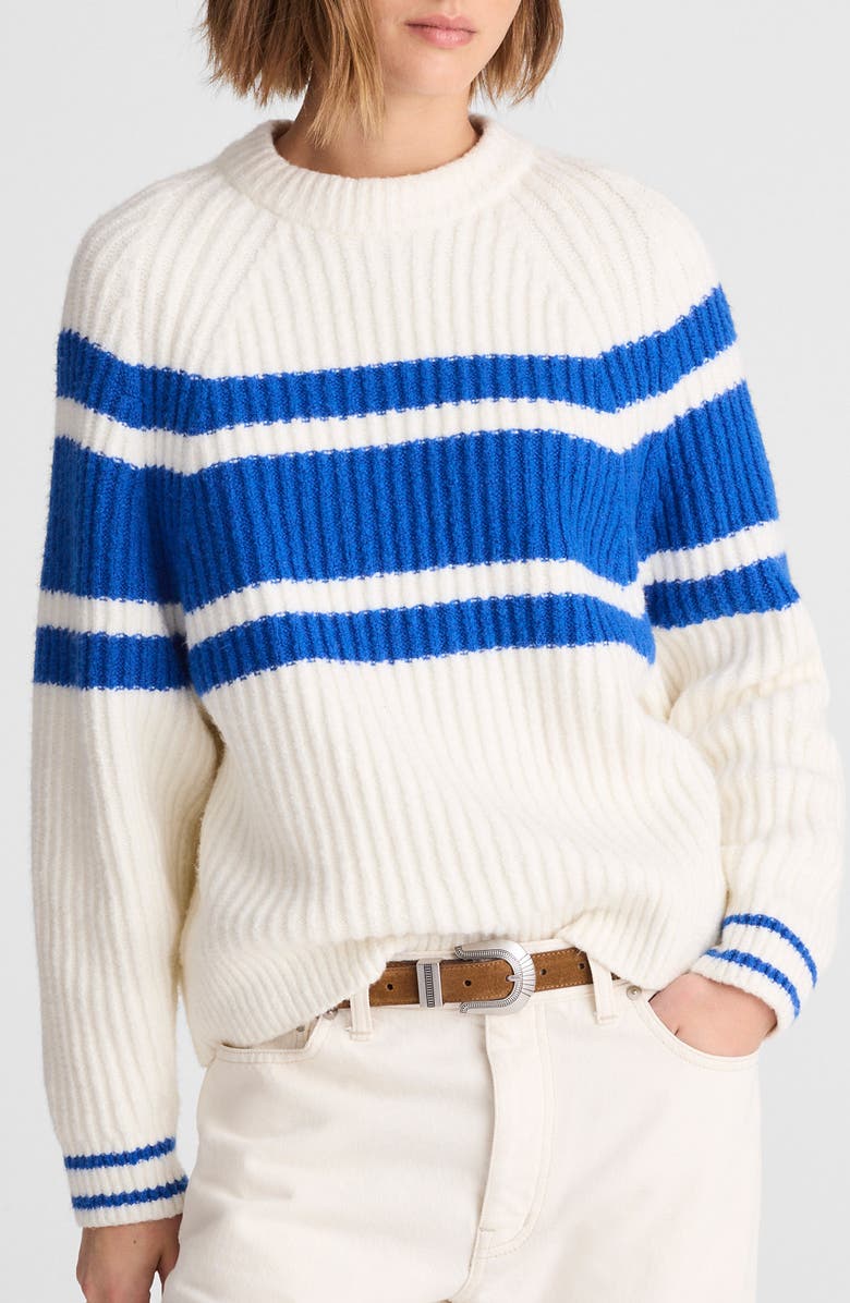 Stripe Raglan Sleeve Sweater