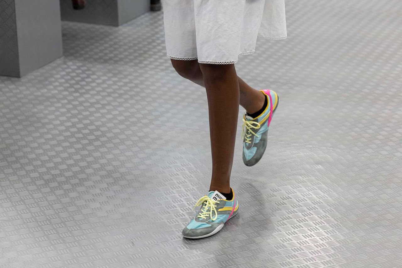 sneakers on catwalk
