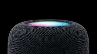 A closeup of the Apple HomePod 2