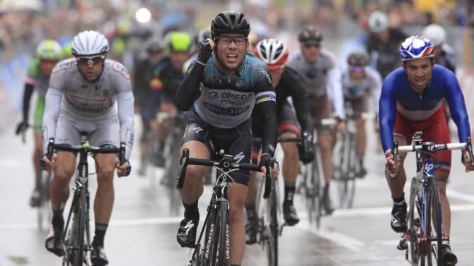 Mark Cavendish (Omega Pharma-QuickStep) wins stage 12 in Treviso, his third victory at the 2013 Giro d'Italia