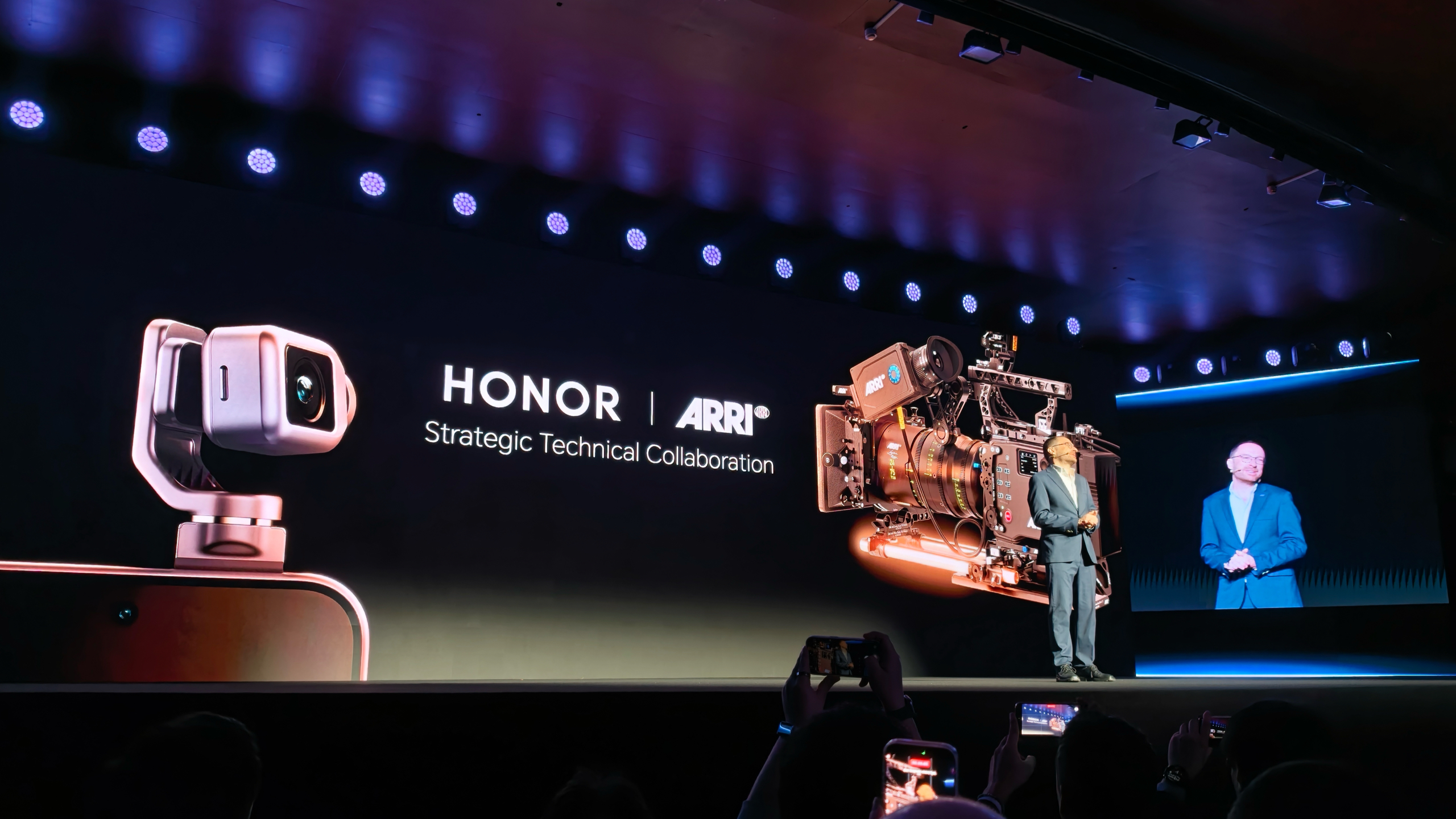 Honor announcing Robot Phone at MWC 2026
