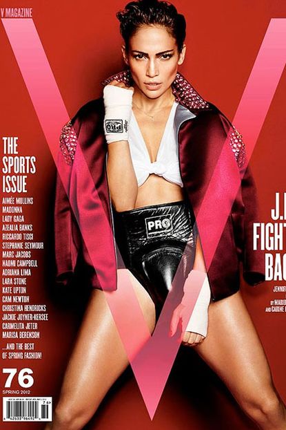 Jennifer Lopez on the cover of V Magazine