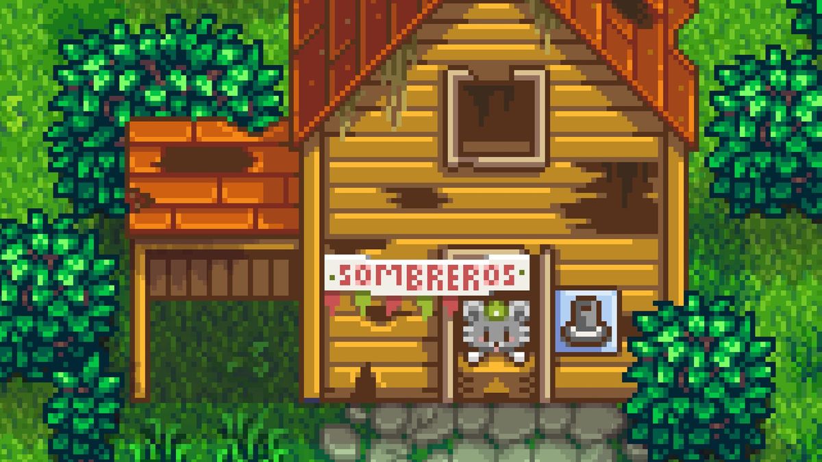 Hat mouse in spanish in Stardew Valley