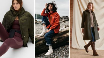 waterproof jackets by M&S, Finisterre, Fairfax & Favor