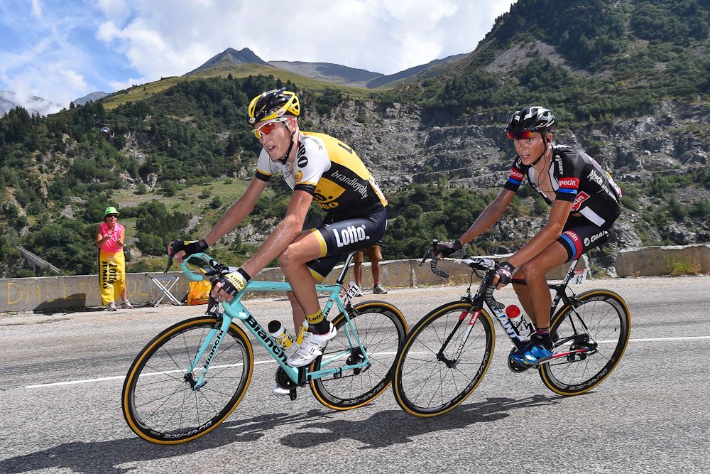 Robert Gesink and Warren Barguil