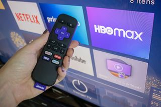 streaming services on TV with Roku remote