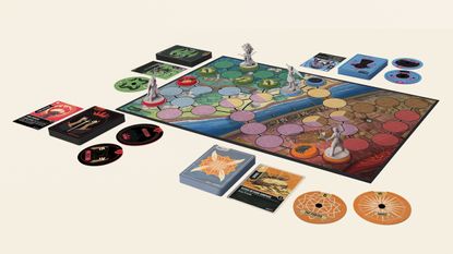 Unmatched: Battle of Legends board game review, with the board set up ready for a game