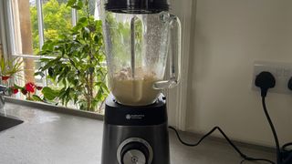 Hummus being made in the Philips 5000 Series Blender