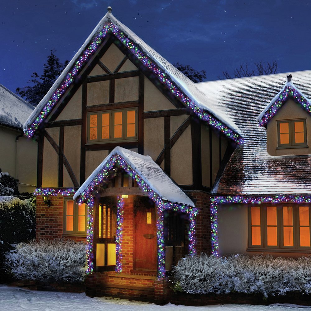 Premier Decorations 960 Colour Led Christmas Cluster Lights