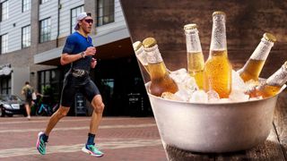 runner Corey Bellemore and beer
