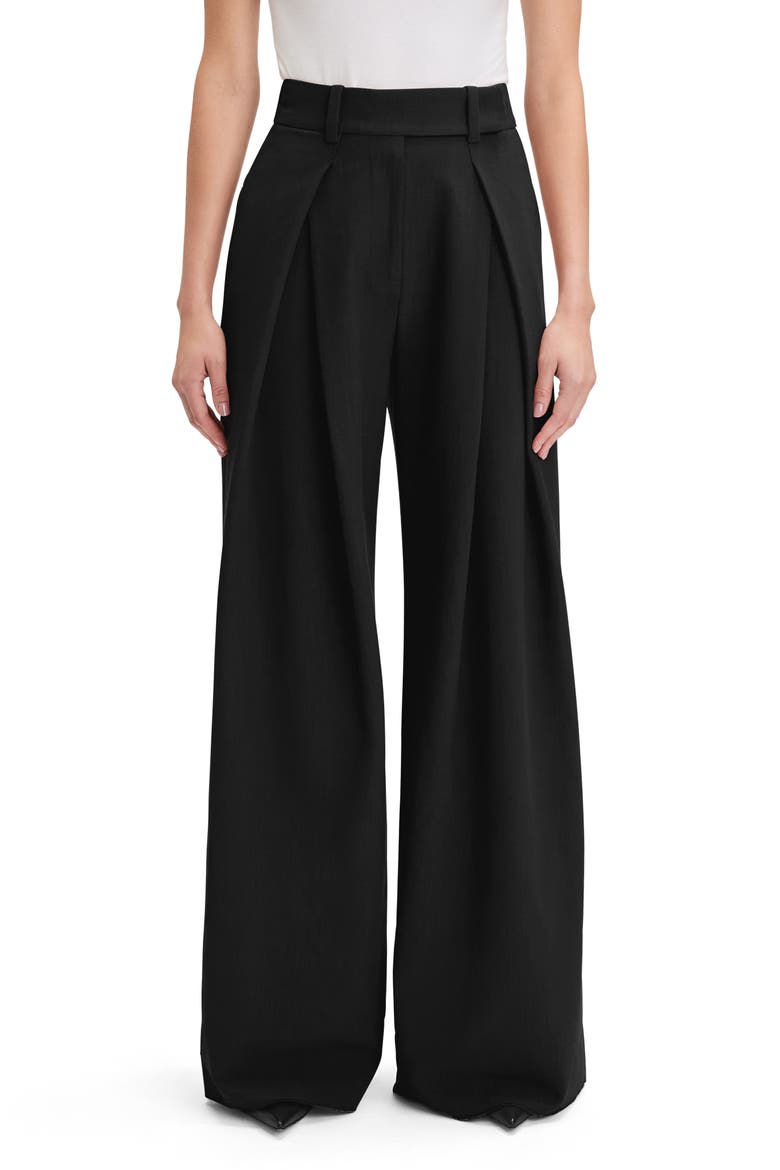 Pleated Wide Leg Pants