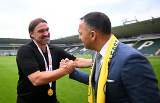 Leeds United boss Daniel Farke guided the Whites back to the Premier League