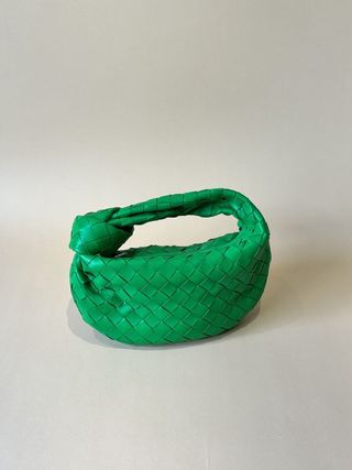 Bottega Veneta Jodie Hobo Bag Mini Green Leather