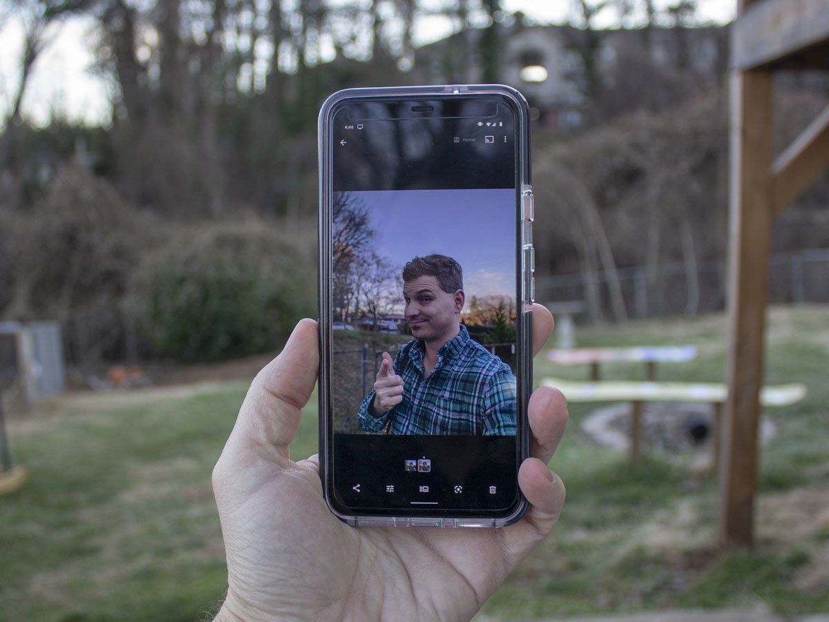 Google Photos portrait mode
