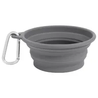 Frisco Silicone Collapsible Travel Bowl with Carabiner