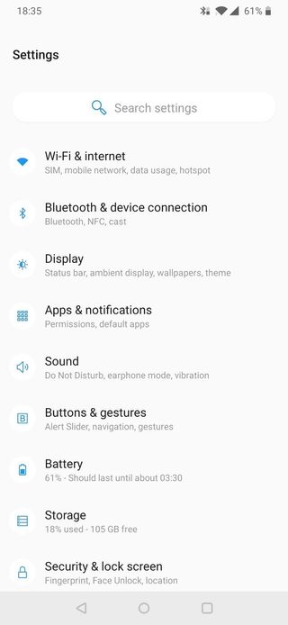 OnePlus 6T software
