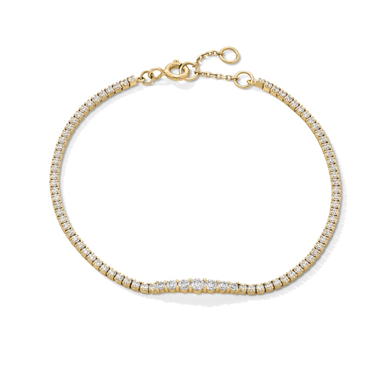 zales, 1-1/3 Ct.Lab-Grown Diamond Tennis Bracelet