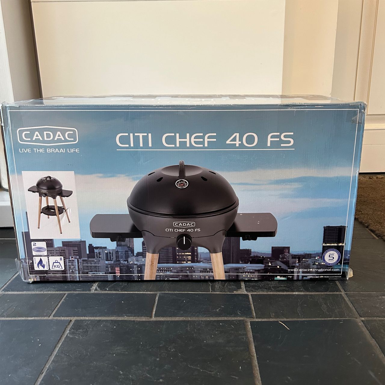Cadac Citi BBQ during testing at home
