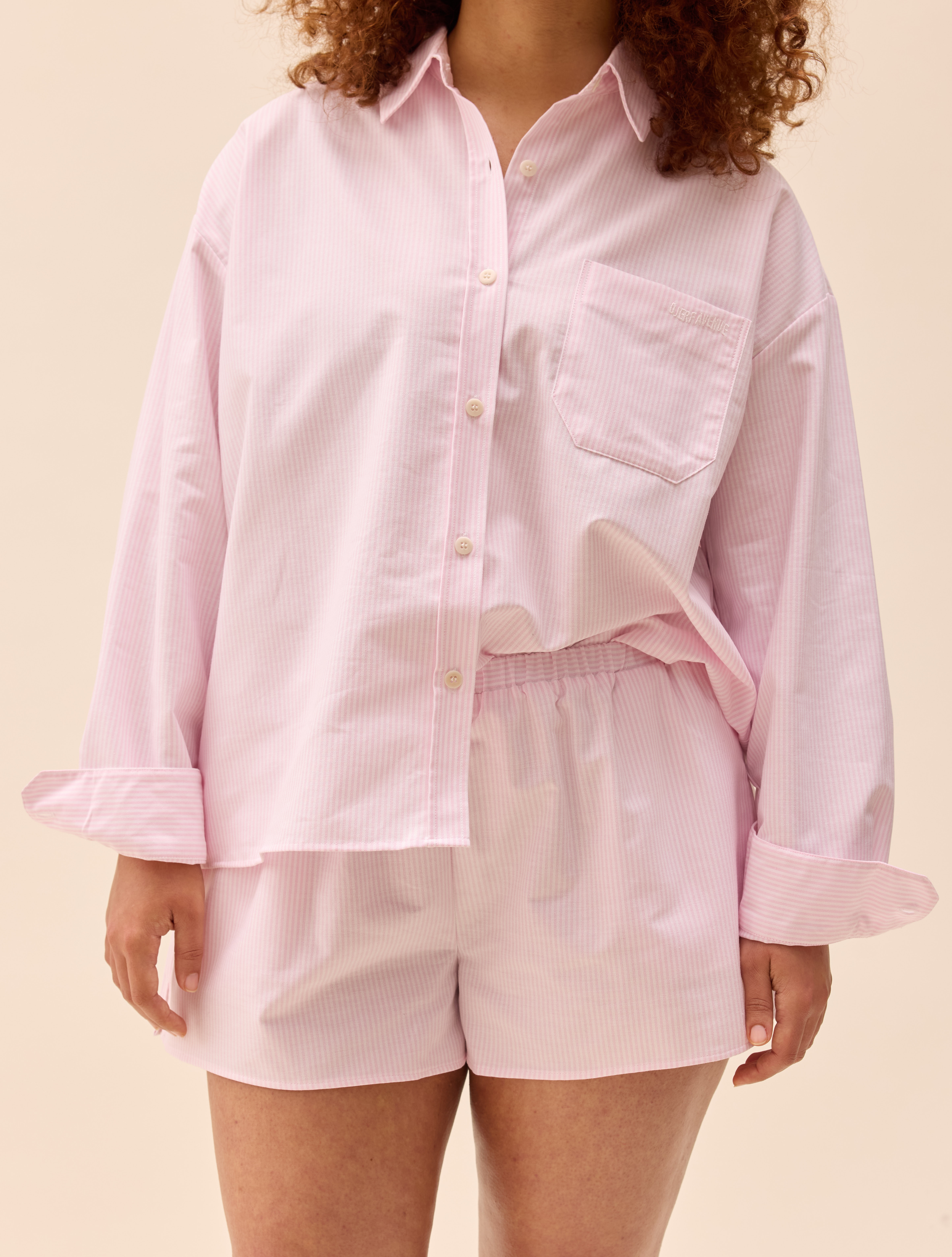 Breezy Short Shorts Pink Stripe