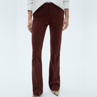 Velvet trousers from Mango