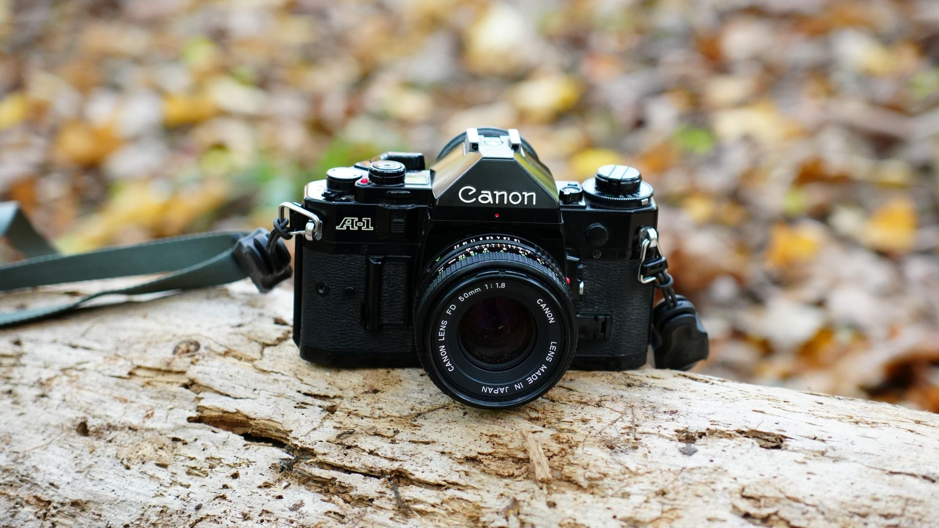 The Canon A-1 film camera