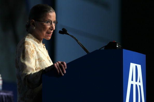 Supreme Court Justice Ruth Bader Ginsburg.