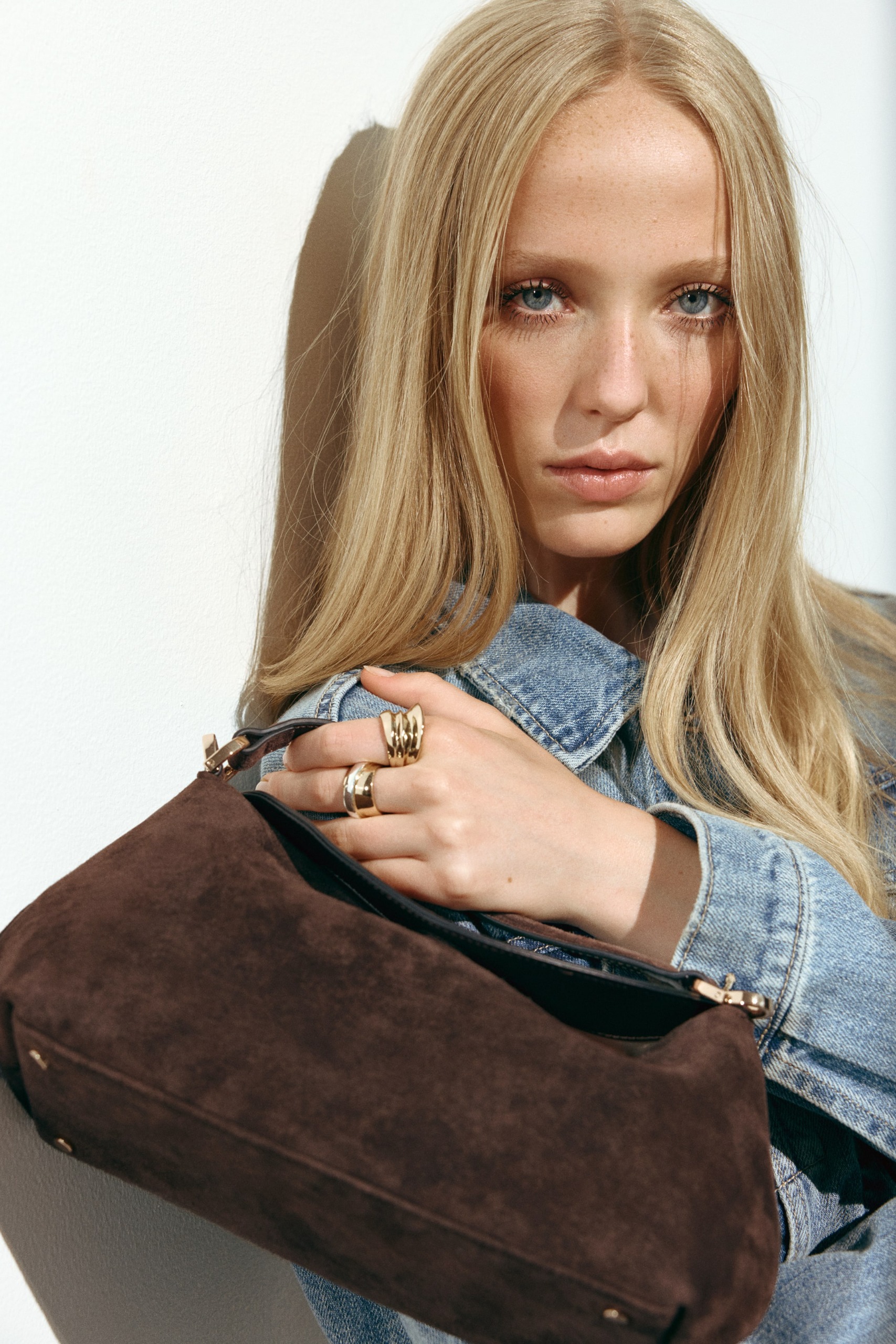 Suede Crossbody Bag