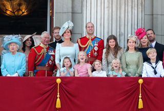 The Queen and the royal family on the royal balcony