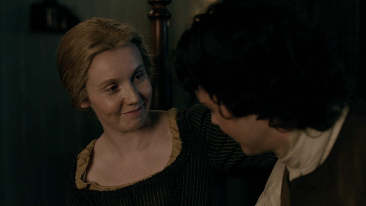 Marsali looking fondly at Fergus in Outlander's Season 8 trailer