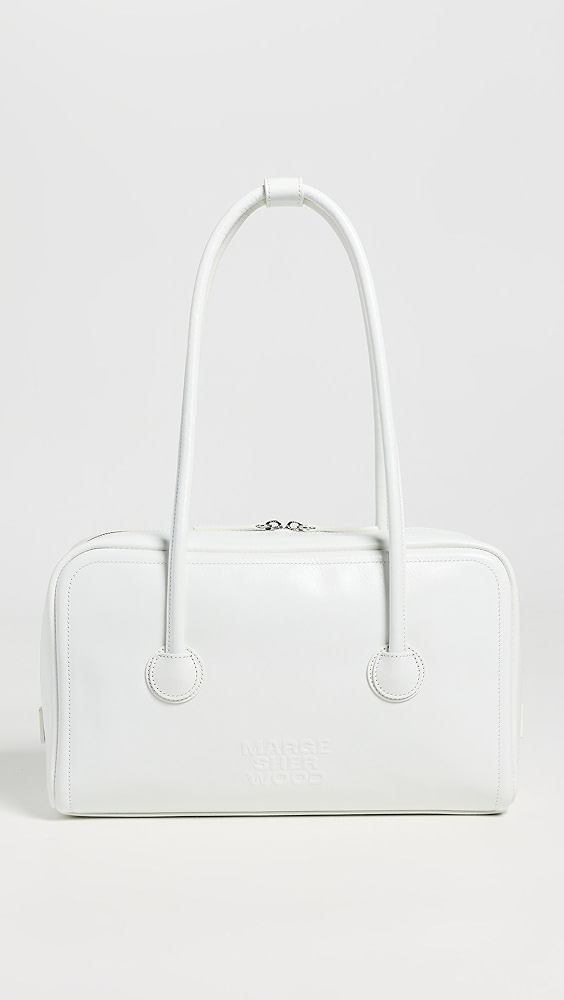Soft Boston Bag - White Crinkle