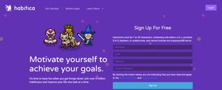 Habitica website screenshot