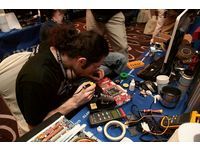 The participants modified the display card to help enhance overclocking performance.