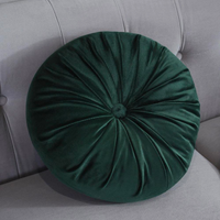 Round emerald green cashmere pillow, Walmart