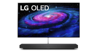 The LG WX TV pictured against a white background