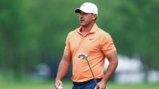 Brooks Koepka of the United States walks across the 15th hole during a practice round prior to the 2024 PGA Championship at Valhalla Golf Club on May 15, 2024 in Louisville, Kentucky.