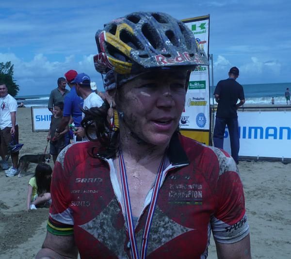 Rebecca Rusch after stage 4