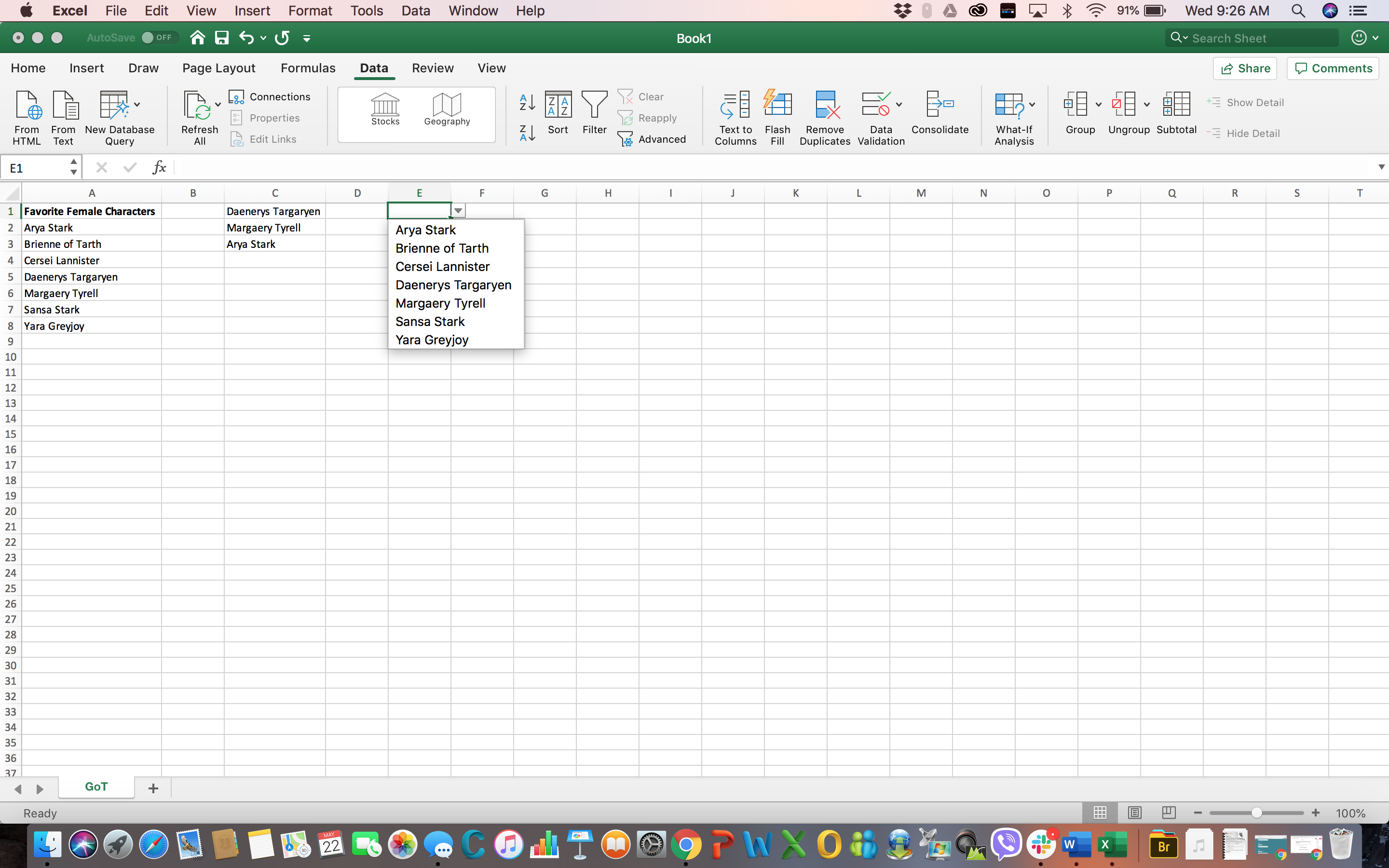 How To Make Row Drop Down List In Excel