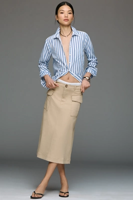 The Colette Cargo A-Line Skirt by Maeve