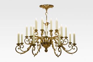 24-arm Leaf chandelier, £11,760, Charles Edwards (020–7736 8490; www.charlesedwards.com)