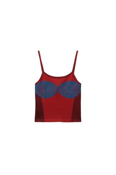 zara knitted top