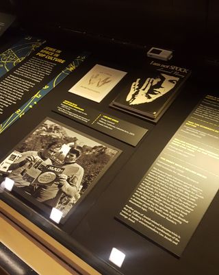 The original suggestion to create an exhibit on Jews in science fiction was not lost, since the space exhibit features memorabilia from science fiction shows and books.