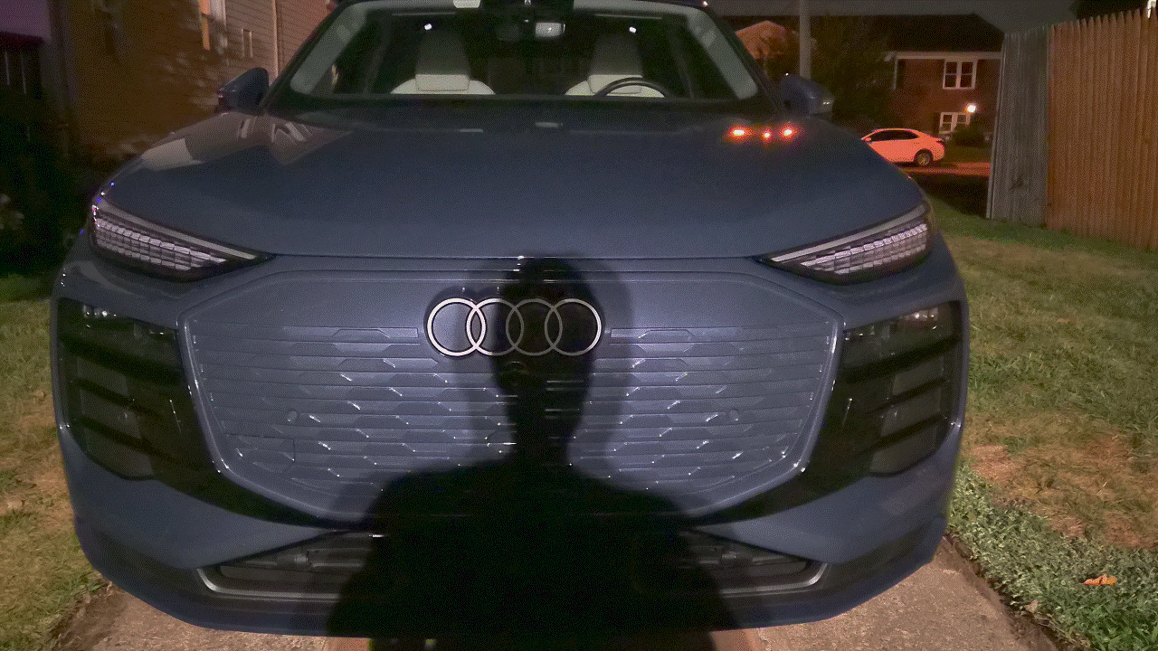 2025 Audi Q6 e-tron headlights.