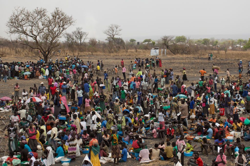 Ugandan refugee camp. 