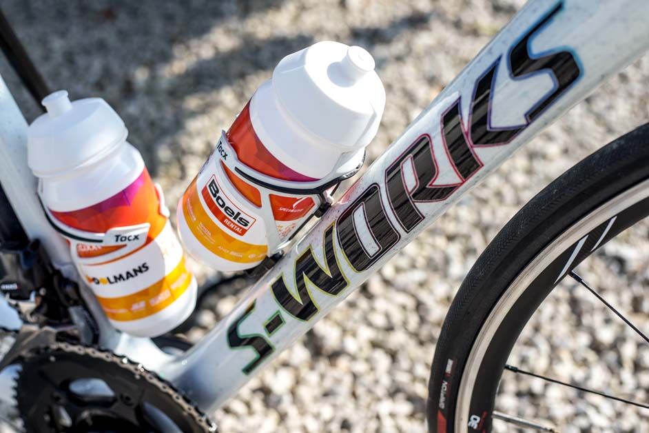 The S-Works logo is surrounded by a rainbow design