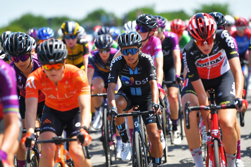 CARUGATE ITALY JULY 06 Coryn Rivera of United States and Team DSM during the 32nd Giro dItalia Internazionale Femminile 2021 Stage 5 a 1201km stage from Milano to Carugate GiroDonne UCIWWT on July 06 2021 in Carugate Italy Photo by Luc ClaessenGetty Images