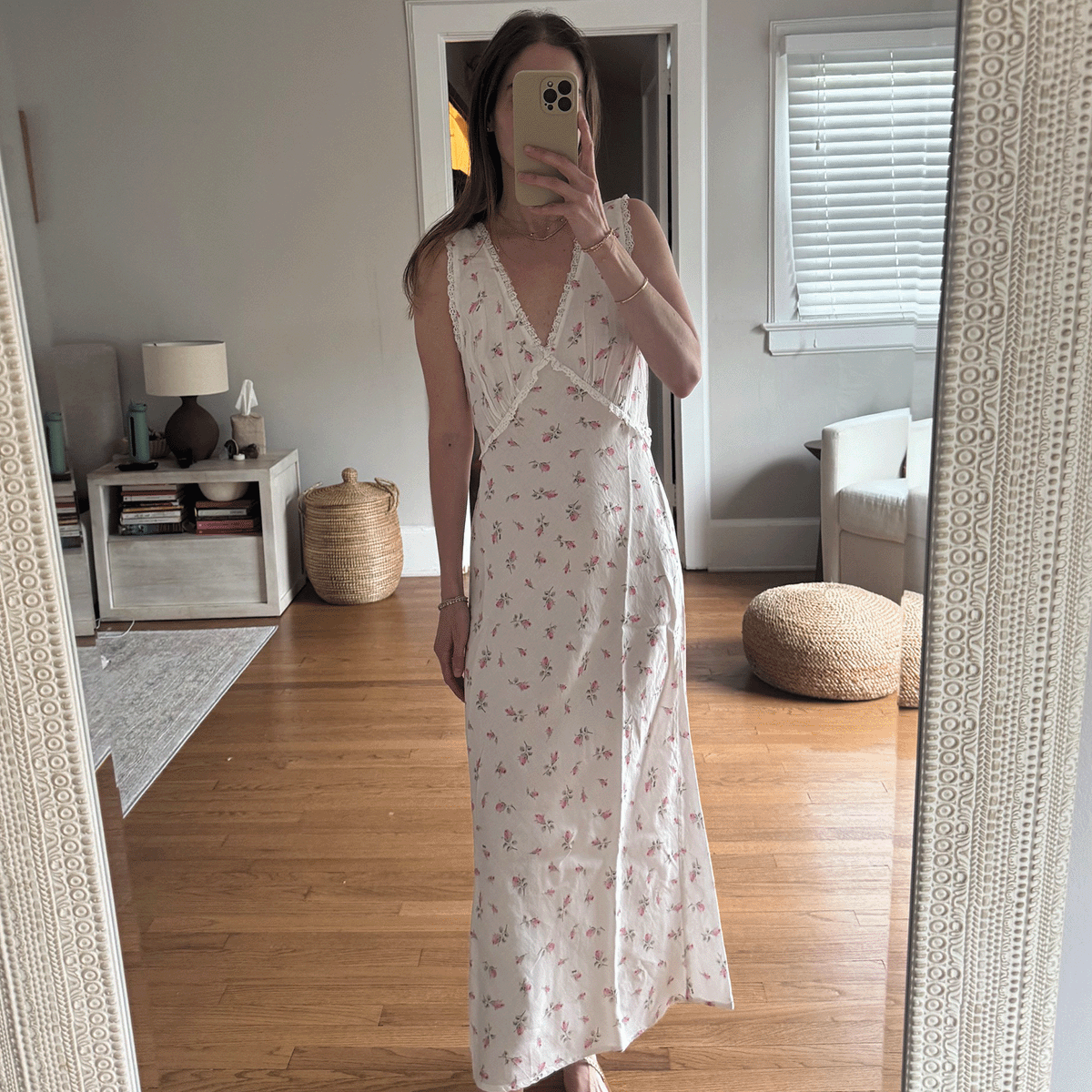 Tessa Faye O&rsquo;Connell wearing a Rixo dress.